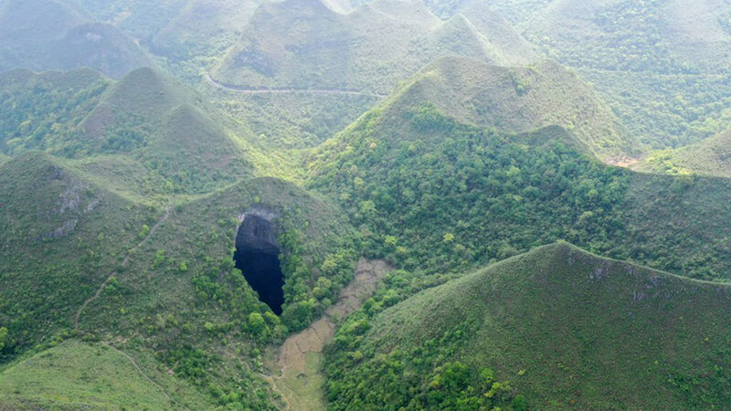 Read more about the article Τεράστια τρύπα βάθους 192 μέτρων έχει το δικό της δάσος